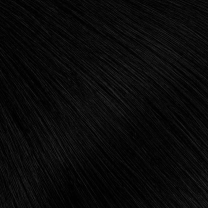 A true, jet black with no underlying warmth or dimension.
Sharp, saturated, and high-impact — the deepest shade in the collection, designed for a clean, polished finish.