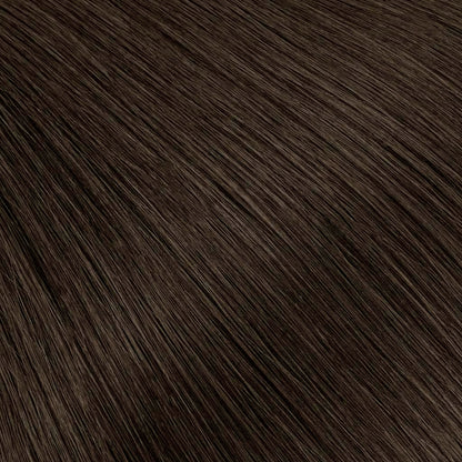A deep, dark brown with rich mocha undertones that absorb light beautifully.
The perfect brunette — warm enough to feel alive, dark enough to feel luxurious.