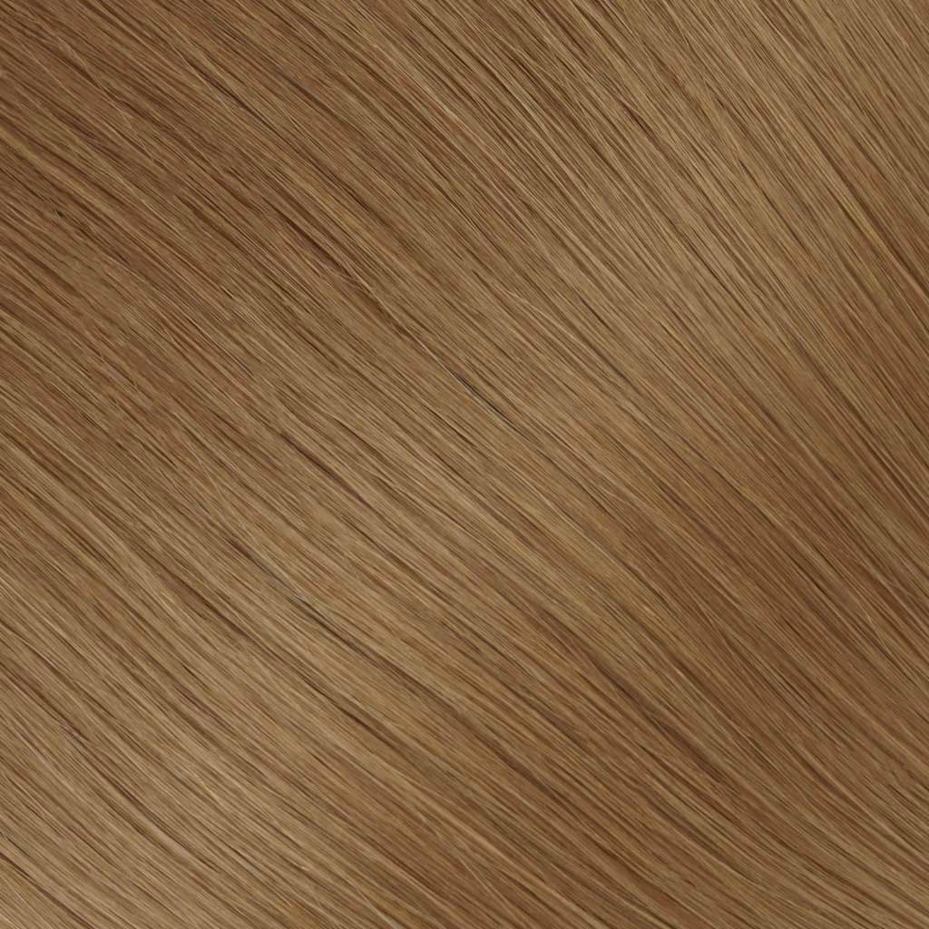A warm golden brown that catches light beautifully.
Sits perfectly between brunette and blonde — rich, sun-kissed, dimensional.