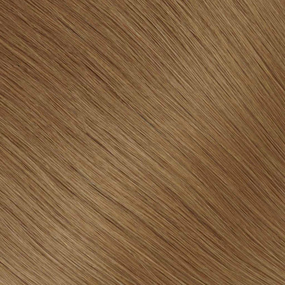 A warm golden brown that catches light beautifully.
Sits perfectly between brunette and blonde — rich, sun-kissed, dimensional.