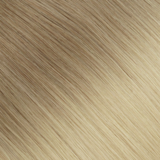 A tawny root transitioning into rich golden blonde.
Sun-drenched and dimensional.